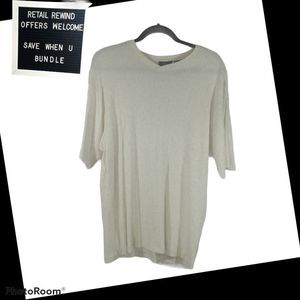 Crazy Horse Men's Cream Casual Shirt. Sz. LG